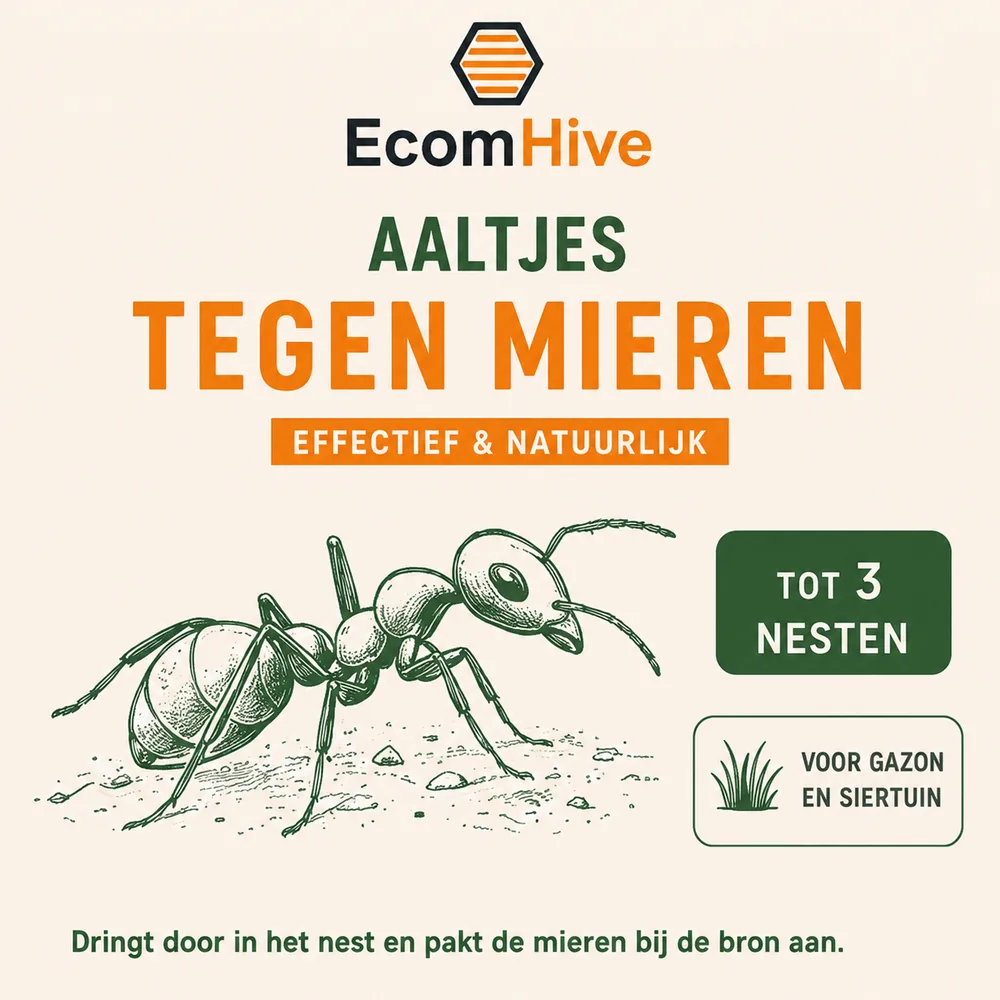 Verpakking van aaltjes tegen mieren